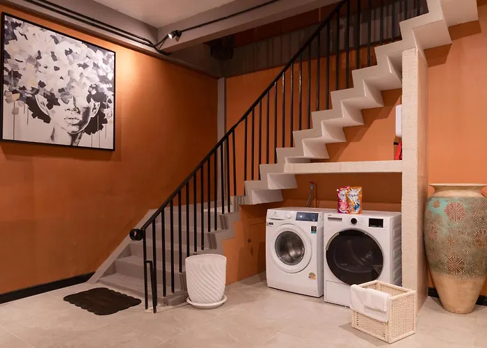 10minbts/kingbed/balcony/dryer/fastwifi/foodst. Privat bolig